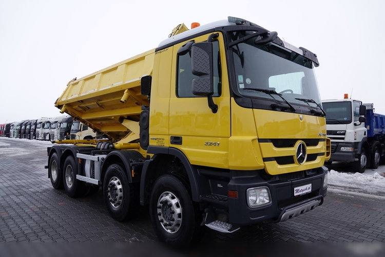 Mercedes ACTROS 3241 / 8x4 / WYWROTKA / HYDROBURTA / BORDMATIC / EURO 5 EEV / ŁADOWNOŚĆ: 19 500 KG  zdjęcie 15