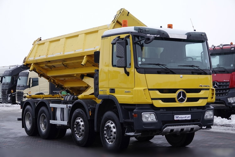 Mercedes ACTROS 3241 / 8x4 / WYWROTKA / HYDROBURTA / BORDMATIC / EURO 5 EEV / ŁADOWNOŚĆ: 19 500 KG  zdjęcie 16