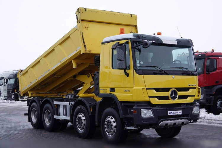 Mercedes ACTROS 3241 / 8x4 / WYWROTKA / HYDROBURTA / BORDMATIC / EURO 5 EEV / ŁADOWNOŚĆ: 19 500 KG  zdjęcie 8