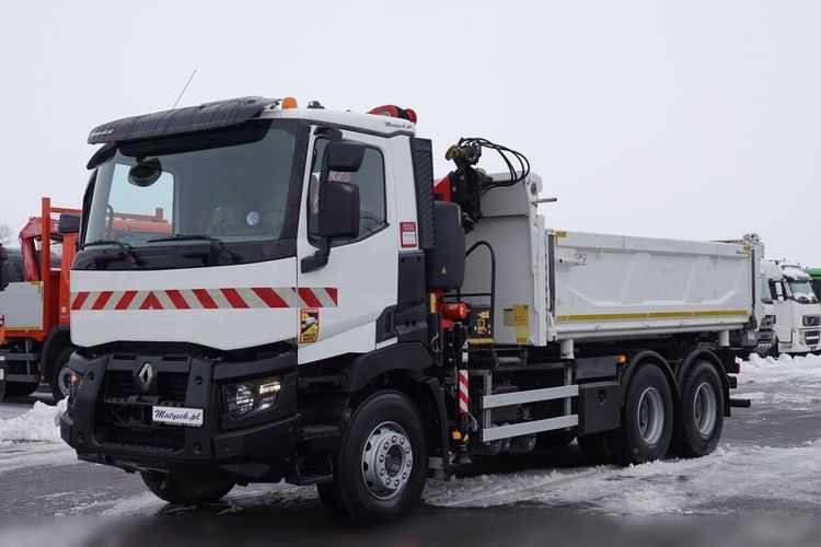 Renault C 380 / 6x4 / WYWROTKA + HDS FASSI F 175 / HYDROBURTA / EURO 6 / STEROWANIE RADIOWE / ROTATOR / BORDMATIC  zdjęcie 9