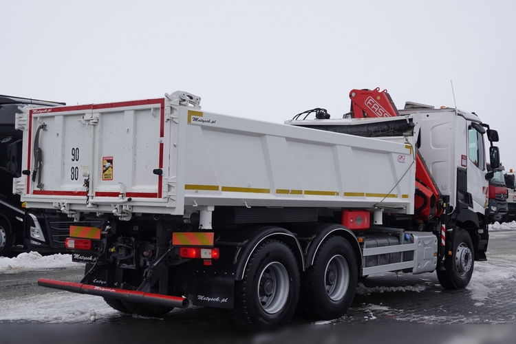Renault C 380 / 6x4 / WYWROTKA + HDS FASSI F 175 / HYDROBURTA / EURO 6 / STEROWANIE RADIOWE / ROTATOR / BORDMATIC  zdjęcie 21