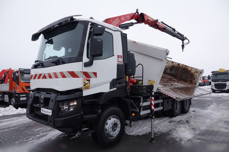 Renault C 380 / 6x4 / WYWROTKA + HDS FASSI F 175 / HYDROBURTA / EURO 6 / STEROWANIE RADIOWE / ROTATOR / BORDMATIC  zdjęcie 5