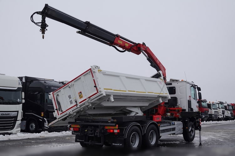 Renault C 380 / 6x4 / WYWROTKA + HDS FASSI F 175 / HYDROBURTA / EURO 6 / STEROWANIE RADIOWE / ROTATOR / BORDMATIC  zdjęcie 7