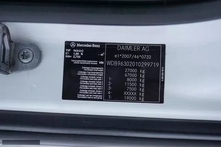 Mercedes ACTROS / 2546 / EURO 6 / CHŁODNIA + WINDA / 23 PALETY / OŚ SKRĘTNA zdjęcie 11