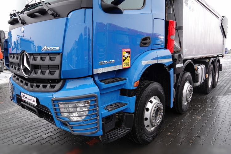 Mercedes AROCS 3243 / 8x4 / WYWROTKA 20m3 / TYLNOZSYP / EURO 6 / OPONY 100 % / ŁADOWNOŚĆ: 19, 500 KG / HYDROKLAPA  zdjęcie 14