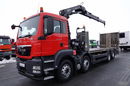 MAN TGS 35.360 / 8x2-4 / LAWETA + HDS HIAB 166 E-2 / OŚ PODNOSZONA / 4 OSIOWY / NAJAZDY HYDRAULICZNE / WCIĄGARKA / POMOC DROGOWA / EURO 5 EEV zdjęcie 2