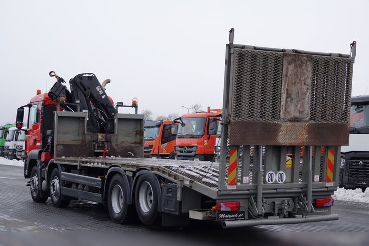 MAN TGS 35.360 / 8x2-4 / LAWETA + HDS HIAB 166 E-2 / OŚ PODNOSZONA / 4 OSIOWY / NAJAZDY HYDRAULICZNE / WCIĄGARKA / POMOC DROGOWA / EURO 5 EEV zdjęcie 8