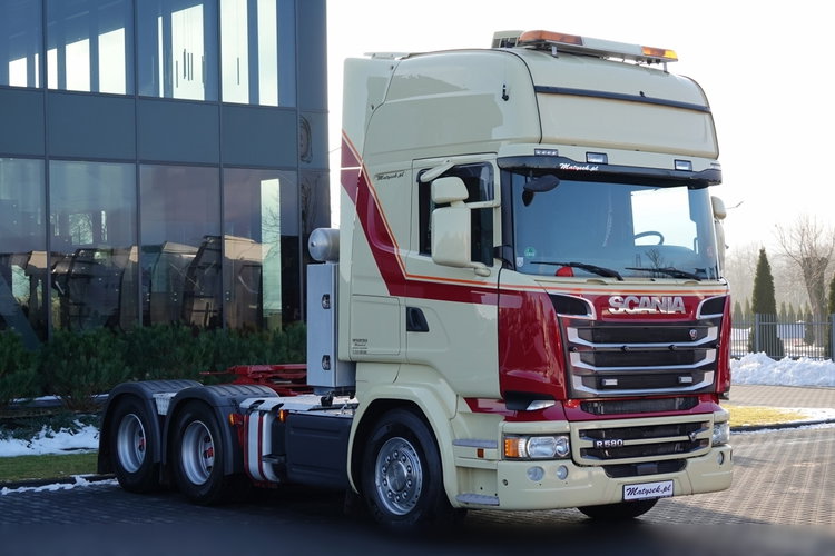 Scania R 580 / V8 / 6x4 / DMC: 95.000 KG / KLIMA POSTOJOWA / OPTICRUISE / 3 OSIOWY CIĄGNIK SIODŁOWY  zdjęcie 1