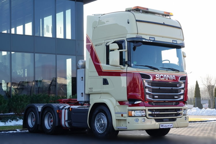 Scania R 580 / V8 / 6x4 / DMC: 95.000 KG / KLIMA POSTOJOWA / OPTICRUISE / 3 OSIOWY CIĄGNIK SIODŁOWY  zdjęcie 2