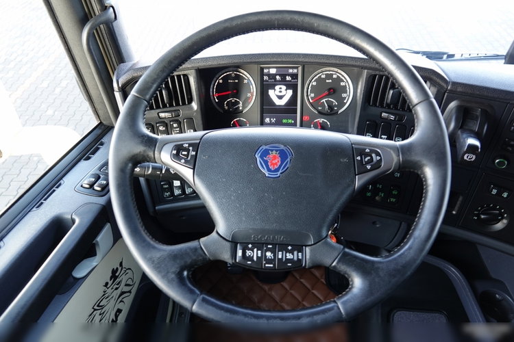 Scania R 580 / V8 / 6x4 / DMC: 95.000 KG / KLIMA POSTOJOWA / OPTICRUISE / 3 OSIOWY CIĄGNIK SIODŁOWY  zdjęcie 36