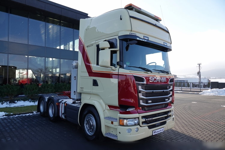 Scania R 580 / V8 / 6x4 / DMC: 95.000 KG / KLIMA POSTOJOWA / OPTICRUISE / 3 OSIOWY CIĄGNIK SIODŁOWY  zdjęcie 3