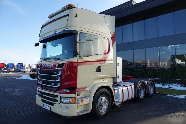 Scania R 580 / V8 / 6x4 / DMC: 95.000 KG / KLIMA POSTOJOWA / OPTICRUISE / 3 OSIOWY CIĄGNIK SIODŁOWY  zdjęcie 6