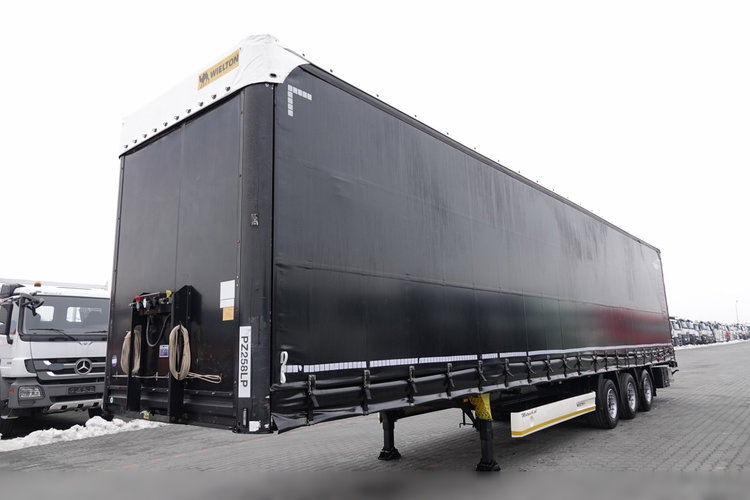 Wielton / FIRANKA / MEGA / LOWDECK / OŚ PODNOSZONA / 2016 ROK / DACH PODNOSZONY  zdjęcie 2