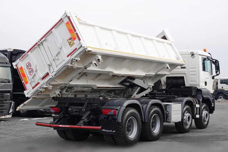 MAN TGS 35.480 / 8x4 / WYWROTKA / BORDMATIC / HYDROBURTA / OPONY 100 % / EURO 6  zdjęcie 14