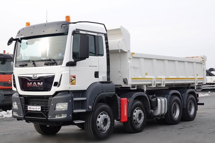 MAN TGS 35.480 / 8x4 / WYWROTKA / BORDMATIC / HYDROBURTA / OPONY 100 % / EURO 6  zdjęcie 17