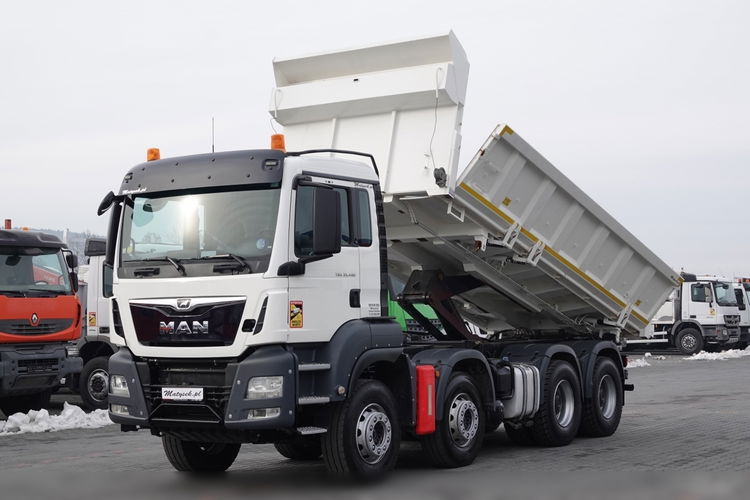 MAN TGS 35.480 / 8x4 / WYWROTKA / BORDMATIC / HYDROBURTA / OPONY 100 % / EURO 6  zdjęcie 1