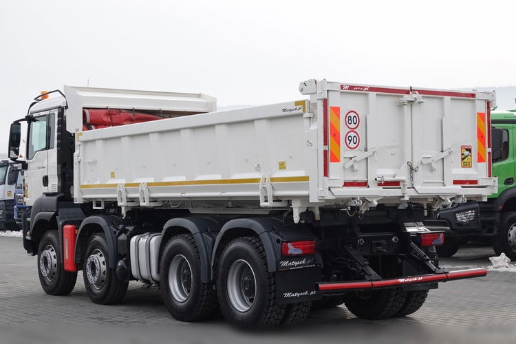 MAN TGS 35.480 / 8x4 / WYWROTKA / BORDMATIC / HYDROBURTA / OPONY 100 % / EURO 6  zdjęcie 20