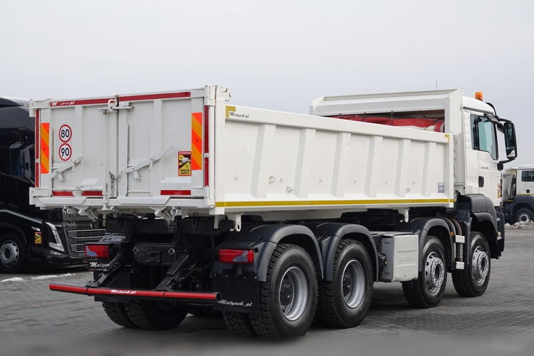 MAN TGS 35.480 / 8x4 / WYWROTKA / BORDMATIC / HYDROBURTA / OPONY 100 % / EURO 6  zdjęcie 22