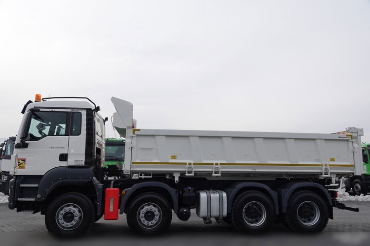 MAN TGS 35.480 / 8x4 / WYWROTKA / BORDMATIC / HYDROBURTA / OPONY 100 % / EURO 6  zdjęcie 28