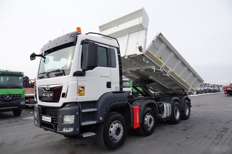 MAN TGS 35.480 / 8x4 / WYWROTKA / BORDMATIC / HYDROBURTA / OPONY 100 % / EURO 6  zdjęcie 2