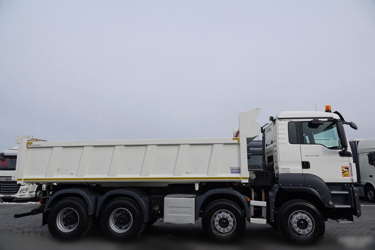 MAN TGS 35.480 / 8x4 / WYWROTKA / BORDMATIC / HYDROBURTA / OPONY 100 % / EURO 6  zdjęcie 32