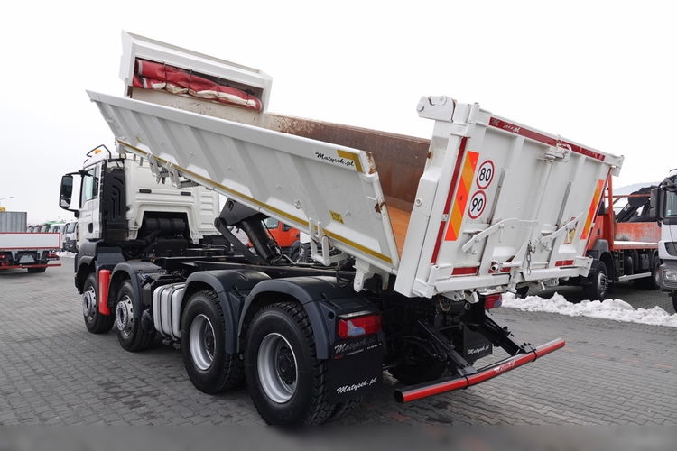 MAN TGS 35.480 / 8x4 / WYWROTKA / BORDMATIC / HYDROBURTA / OPONY 100 % / EURO 6  zdjęcie 3