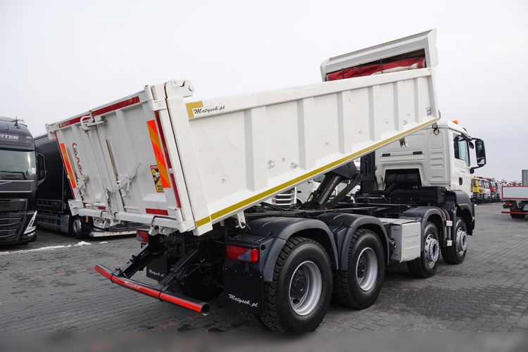 MAN TGS 35.480 / 8x4 / WYWROTKA / BORDMATIC / HYDROBURTA / OPONY 100 % / EURO 6  zdjęcie 5