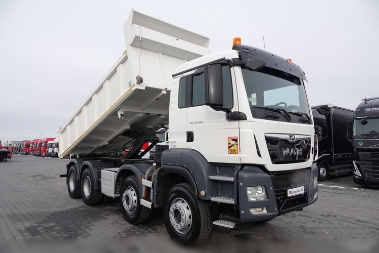 MAN TGS 35.480 / 8x4 / WYWROTKA / BORDMATIC / HYDROBURTA / OPONY 100 % / EURO 6  zdjęcie 7