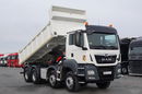 MAN TGS 35.480 / 8x4 / WYWROTKA / BORDMATIC / HYDROBURTA / OPONY 100 % / EURO 6  zdjęcie 8