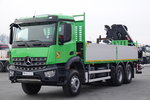 Mercedes AROCS 2636 / 6x4 / SKRZYNIOWY- 6, 5 M / + HDS HIAB 4x wysów: 13 m / STEROWANIE RADIOWE / ROTATOR / WIDŁY / EURO 6 zdjęcie 10