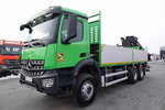 Mercedes AROCS 2636 / 6x4 / SKRZYNIOWY- 6, 5 M / + HDS HIAB 4x wysów: 13 m / STEROWANIE RADIOWE / ROTATOR / WIDŁY / EURO 6 zdjęcie 11