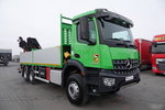 Mercedes AROCS 2636 / 6x4 / SKRZYNIOWY- 6, 5 M / + HDS HIAB 4x wysów: 13 m / STEROWANIE RADIOWE / ROTATOR / WIDŁY / EURO 6 zdjęcie 16
