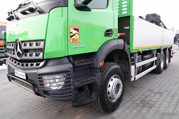 Mercedes AROCS 2636 / 6x4 / SKRZYNIOWY- 6, 5 M / + HDS HIAB 4x wysów: 13 m / EURO 6 / STEROWANIE RADIOWE /OPONY 100 %  zdjęcie 19