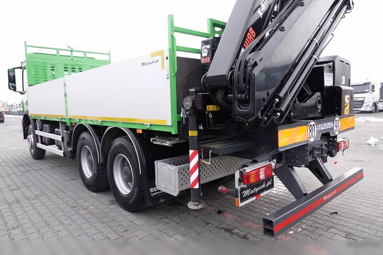 Mercedes AROCS 2636 / 6x4 / SKRZYNIOWY- 6, 5 M / + HDS HIAB 4x wysów: 13 m / EURO 6 / STEROWANIE RADIOWE /OPONY 100 %  zdjęcie 22