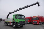 Mercedes AROCS 2636 / 6x4 / SKRZYNIOWY- 6, 5 M / + HDS HIAB 4x wysów: 13 m / STEROWANIE RADIOWE / ROTATOR / WIDŁY / EURO 6 zdjęcie 7