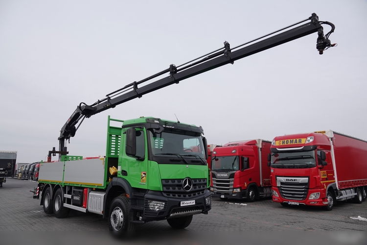 Mercedes AROCS 2636 / 6x4 / SKRZYNIOWY- 6, 5 M / + HDS HIAB 4x wysów: 13 m / EURO 6 / STEROWANIE RADIOWE /OPONY 100 %  zdjęcie 7
