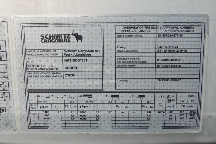 Schmitz -CARGOBULL / FIRANKA / STANDARD /  2 OSIE  PODNOSZONE / KOSZ NA PALETY / 2018 ROK / PLANDEKA ZBROJONA zdjęcie 25