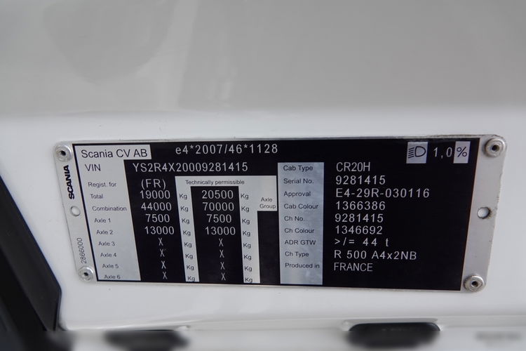 Scania R 500 / RETARDER / CAŁA NA PODUSZKACH / HYDRAULIKA / PO KONTRAKCIE SERWISOWYM / zdjęcie 34