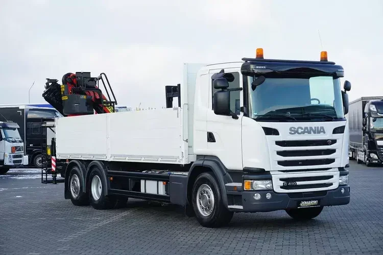Scania G 410 / 6 X 2 / SKRZYNIOWY + HDS / PALFINGER PK 23002 / OŚ SKRĘTNA / CHWYTAK zdjęcie 10