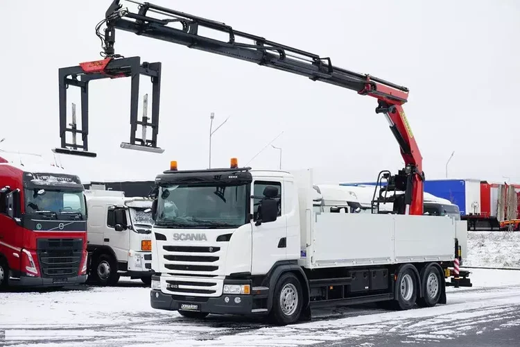 Scania G 410 / 6 X 2 / SKRZYNIOWY + HDS / PALFINGER PK 23002 / OŚ SKRĘTNA / CHWYTAK zdjęcie 2