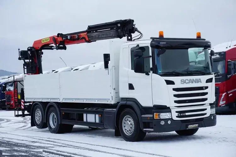 Scania G 410 / 6 X 2 / SKRZYNIOWY + HDS / PALFINGER PK 23002 / OŚ SKRĘTNA / CHWYTAK zdjęcie 21