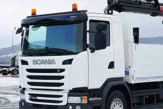 Scania G 410 / 6 X 2 / SKRZYNIOWY + HDS / PALFINGER PK 23002 / OŚ SKRĘTNA / CHWYTAK zdjęcie 37