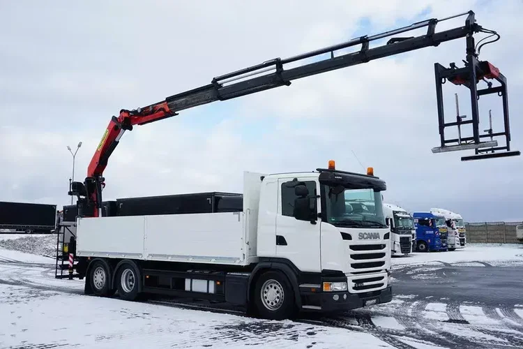Scania G 410 / 6 X 2 / SKRZYNIOWY + HDS / PALFINGER PK 23002 / OŚ SKRĘTNA / CHWYTAK zdjęcie 4