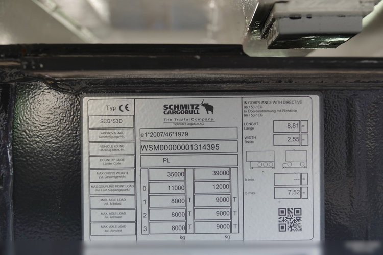 Schmitz   / WYWROTKA / 25 m3 / 2020 ROK / WAGA: 5500 KG / OŚ PODNOSZONA zdjęcie 19