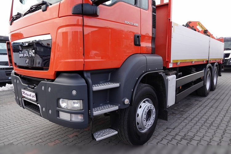 MAN TGS 33.400 / 6x4 / SKRZYNIOWY - 6, 5M / HDS PALFINGER 22002 4xwysów 13 M / STEROWANIE RADIOWE / ROTATOR zdjęcie 10