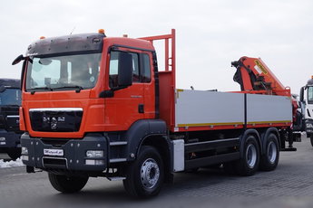 MAN TGS 33.400 / 6x4 / SKRZYNIOWY - 6, 5M / HDS PALFINGER 22002 4xwysów 13 M / STEROWANIE RADIOWE / ROTATOR