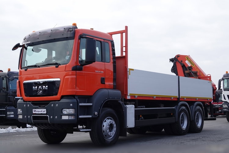 MAN TGS 33.400 / 6x4 / SKRZYNIOWY - 6, 5M / HDS PALFINGER 22002 4xwysów 13 M / STEROWANIE RADIOWE / ROTATOR zdjęcie 2