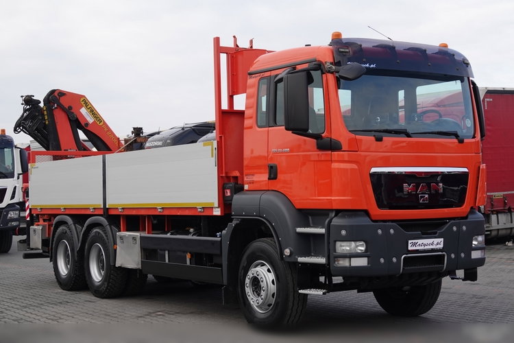 MAN TGS 33.400 / 6x4 / SKRZYNIOWY - 6, 5M / HDS PALFINGER 22002 4xwysów 13 M / STEROWANIE RADIOWE / ROTATOR zdjęcie 8