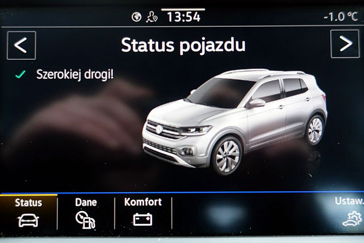 Volkswagen T-Cross AUTOMAT 150km fullLed+Front Assist 1wł Kraj Bezwypadkowy F23% 4x2 zdjęcie 40