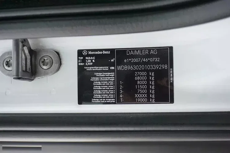 Mercedes ACTROS / 2553 / EURO 6 / CHŁODNIA + WINDA / 23 PALETY / OŚ SKRĘTNA zdjęcie 10